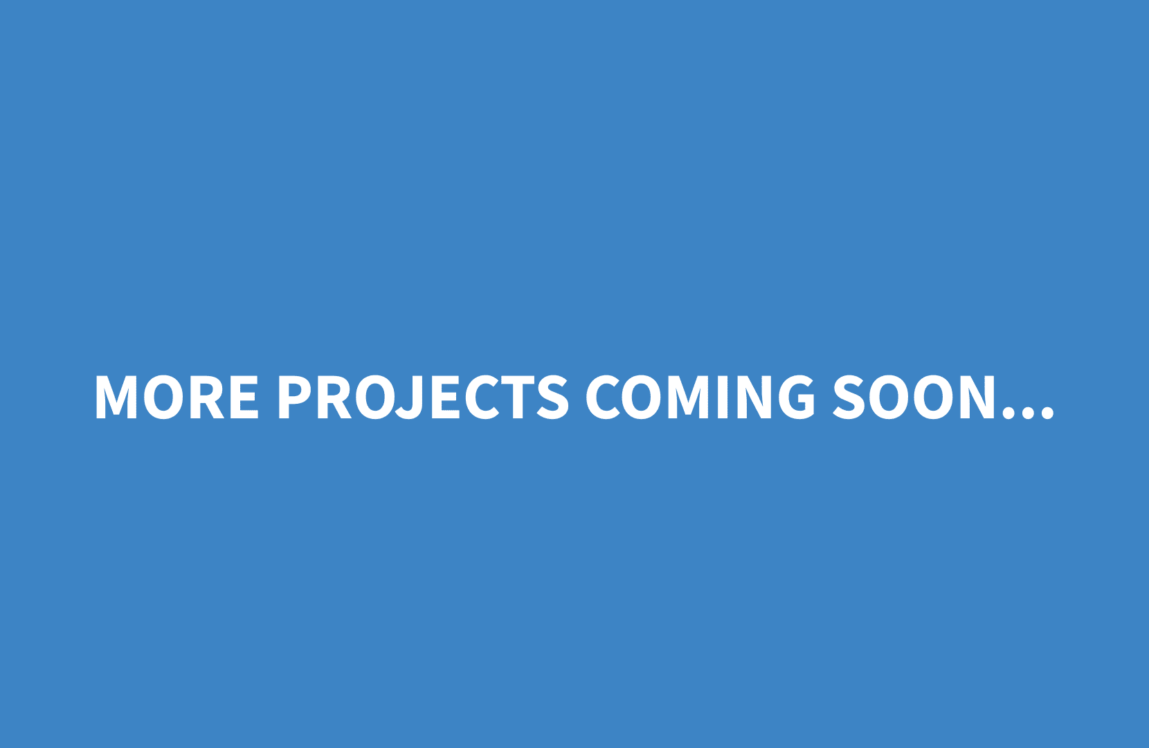coming soon Projects